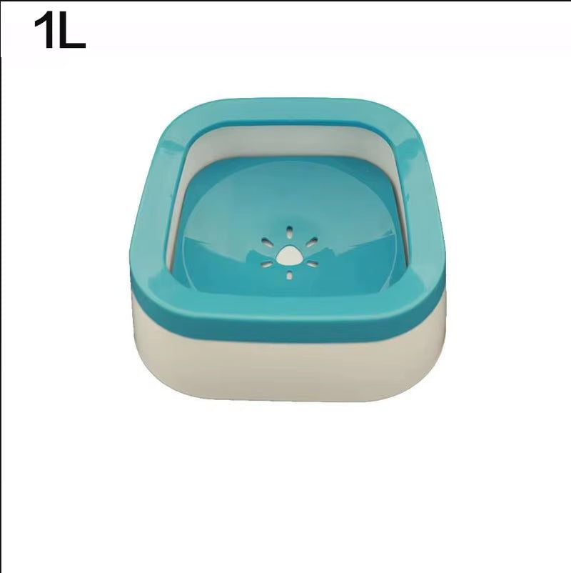 1.5L ABS Plastic Dog and Cat Water Bowl with Spill-Free Design and Floating Feature
