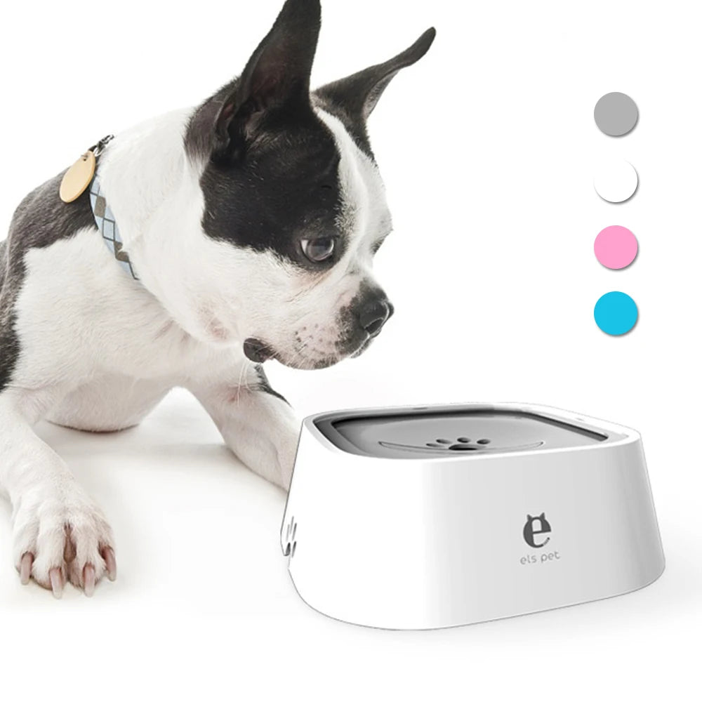 1.5L ABS Plastic Dog and Cat Water Bowl with Spill-Free Design and Floating Feature