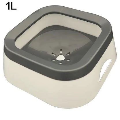 1.5L ABS Plastic Dog and Cat Water Bowl with Spill-Free Design and Floating Feature