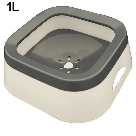 1.5L ABS Plastic Dog and Cat Water Bowl with Spill-Free Design and Floating Feature