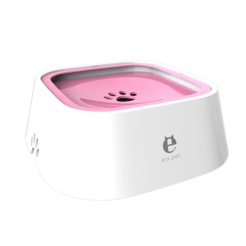 1.5L ABS Plastic Dog and Cat Water Bowl with Spill-Free Design and Floating Feature