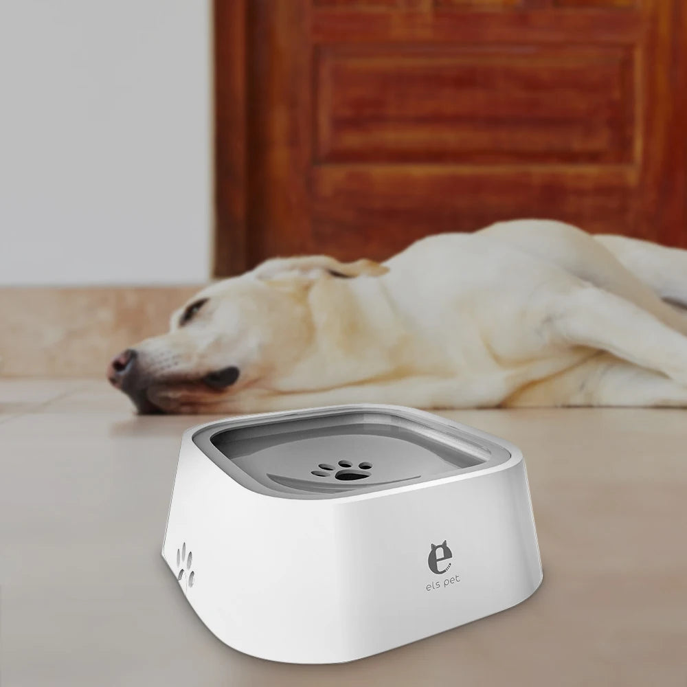 1.5L ABS Plastic Dog and Cat Water Bowl with Spill-Free Design and Floating Feature