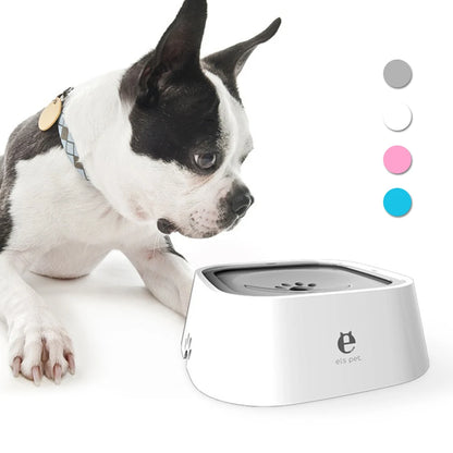 1.5L ABS Plastic Dog and Cat Water Bowl with Spill-Free Design and Floating Feature
