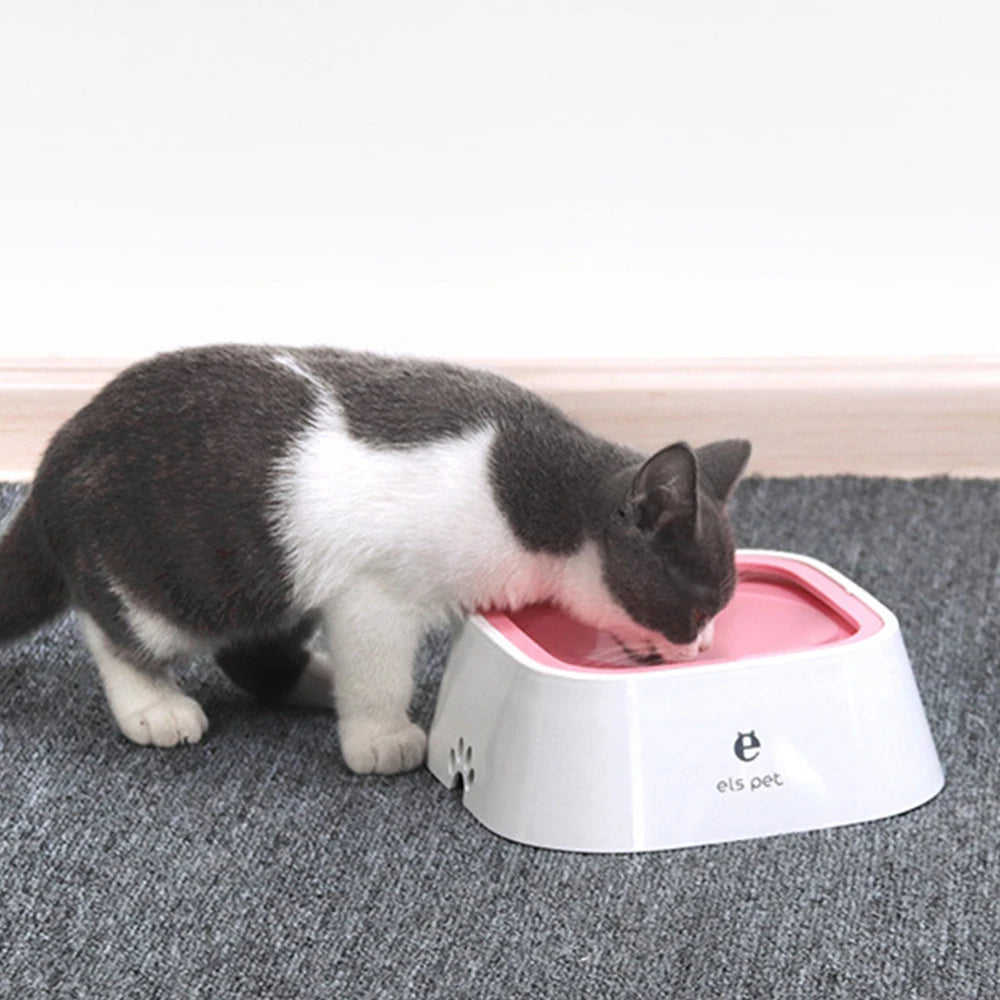 1.5L ABS Plastic Dog and Cat Water Bowl with Spill-Free Design and Floating Feature