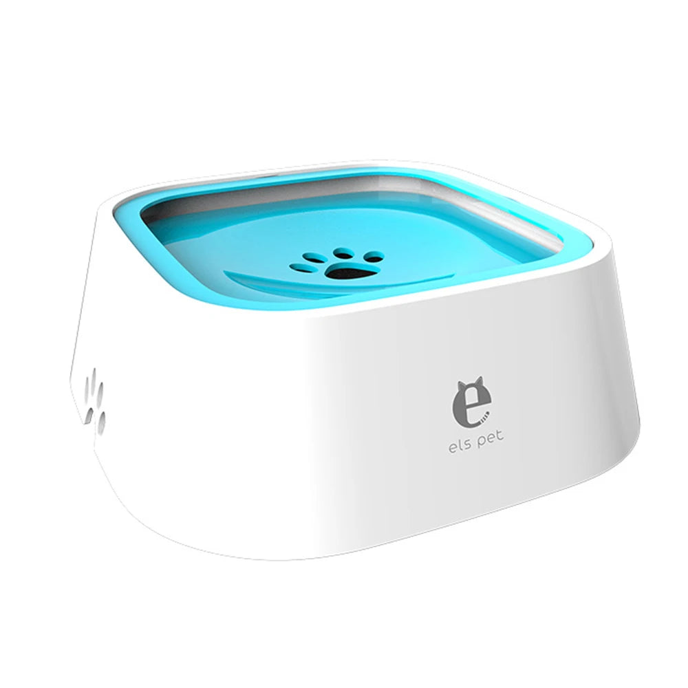 1.5L ABS Plastic Dog and Cat Water Bowl with Spill-Free Design and Floating Feature