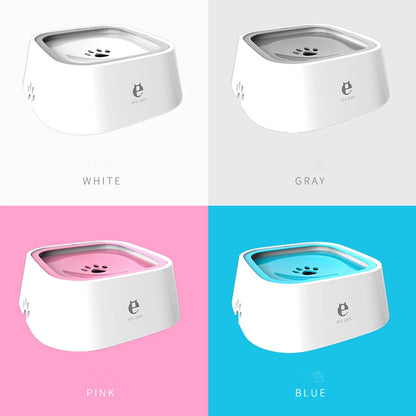 1.5L ABS Plastic Dog and Cat Water Bowl with Spill-Free Design and Floating Feature