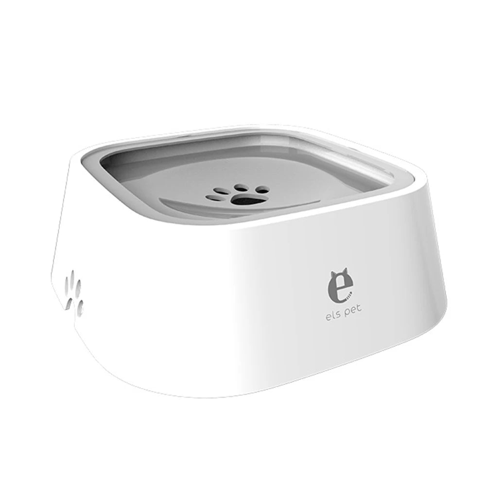1.5L ABS Plastic Dog and Cat Water Bowl with Spill-Free Design and Floating Feature
